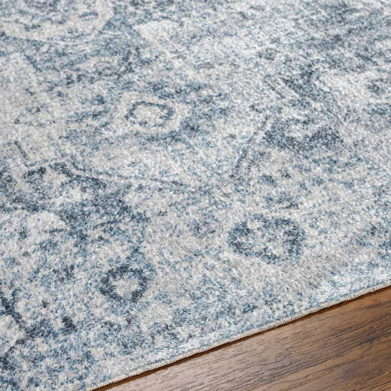 Ankti Aqua Washable Area Rug - Clearance by Boutique Rugs