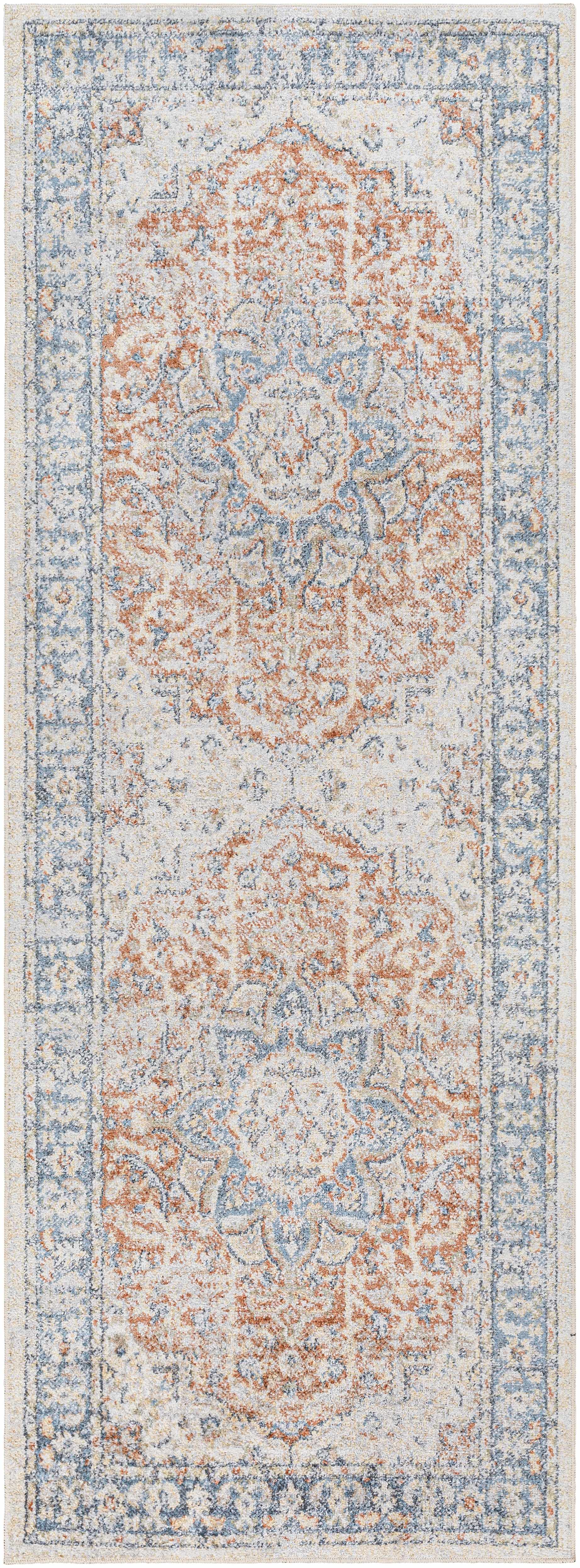 Emke Rust Washable Area Rug - Clearance by Boutique Rugs