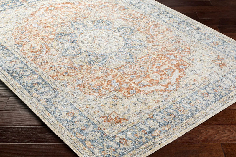 Emke Rust Washable Area Rug - Clearance by Boutique Rugs