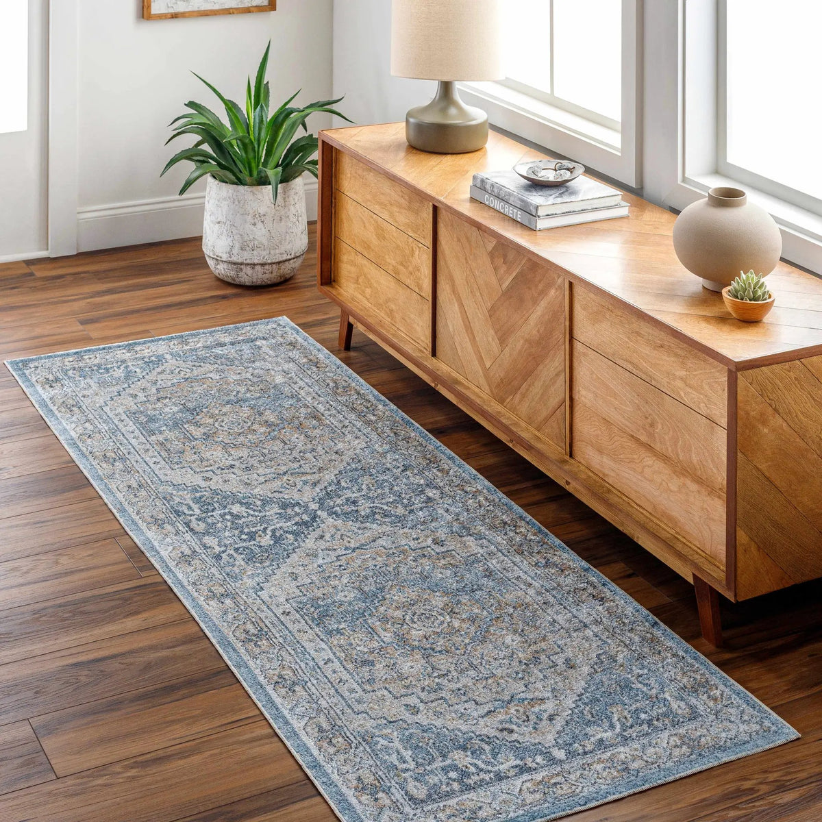 Nana Washable Area Rug, installed in a room 2