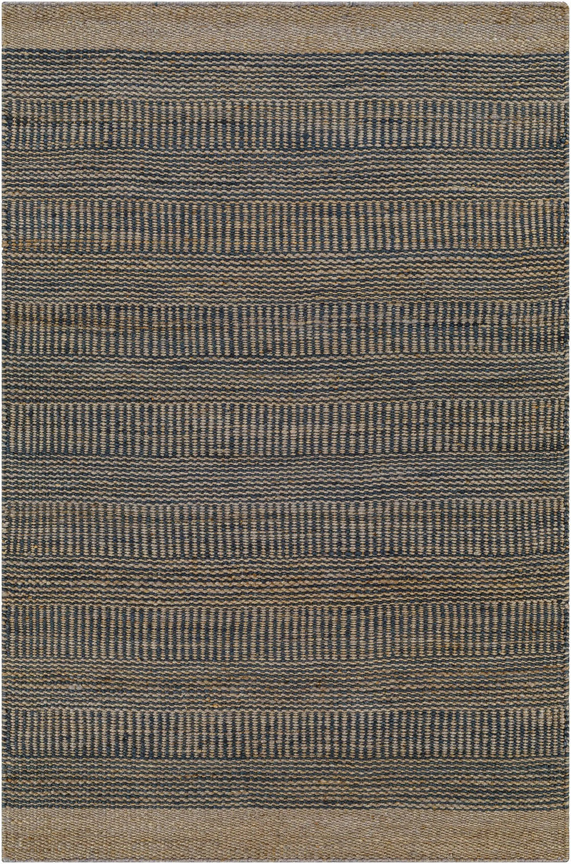 Navy Elle Jute Rug by Boutique Rugs