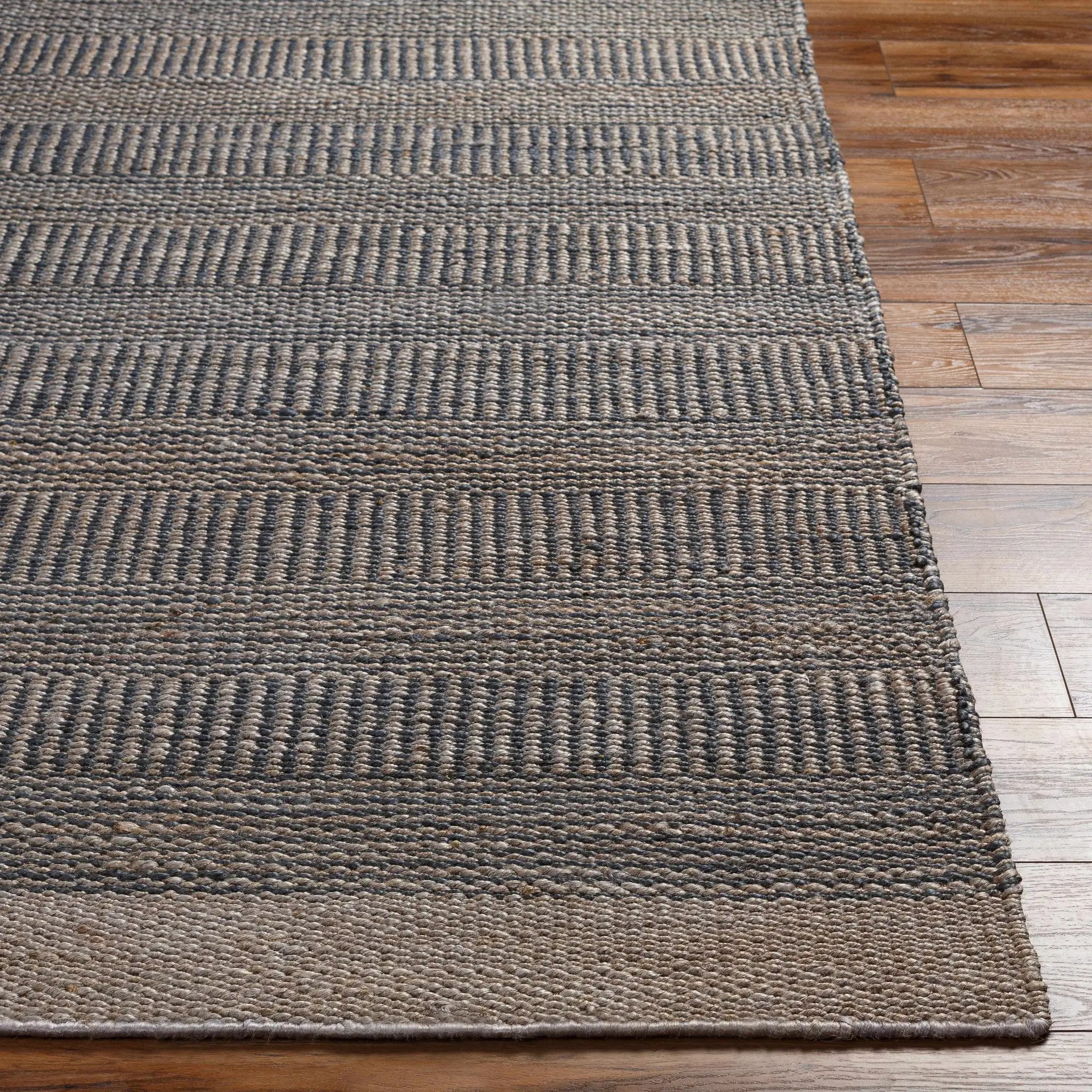 Navy Elle Jute Rug by Boutique Rugs