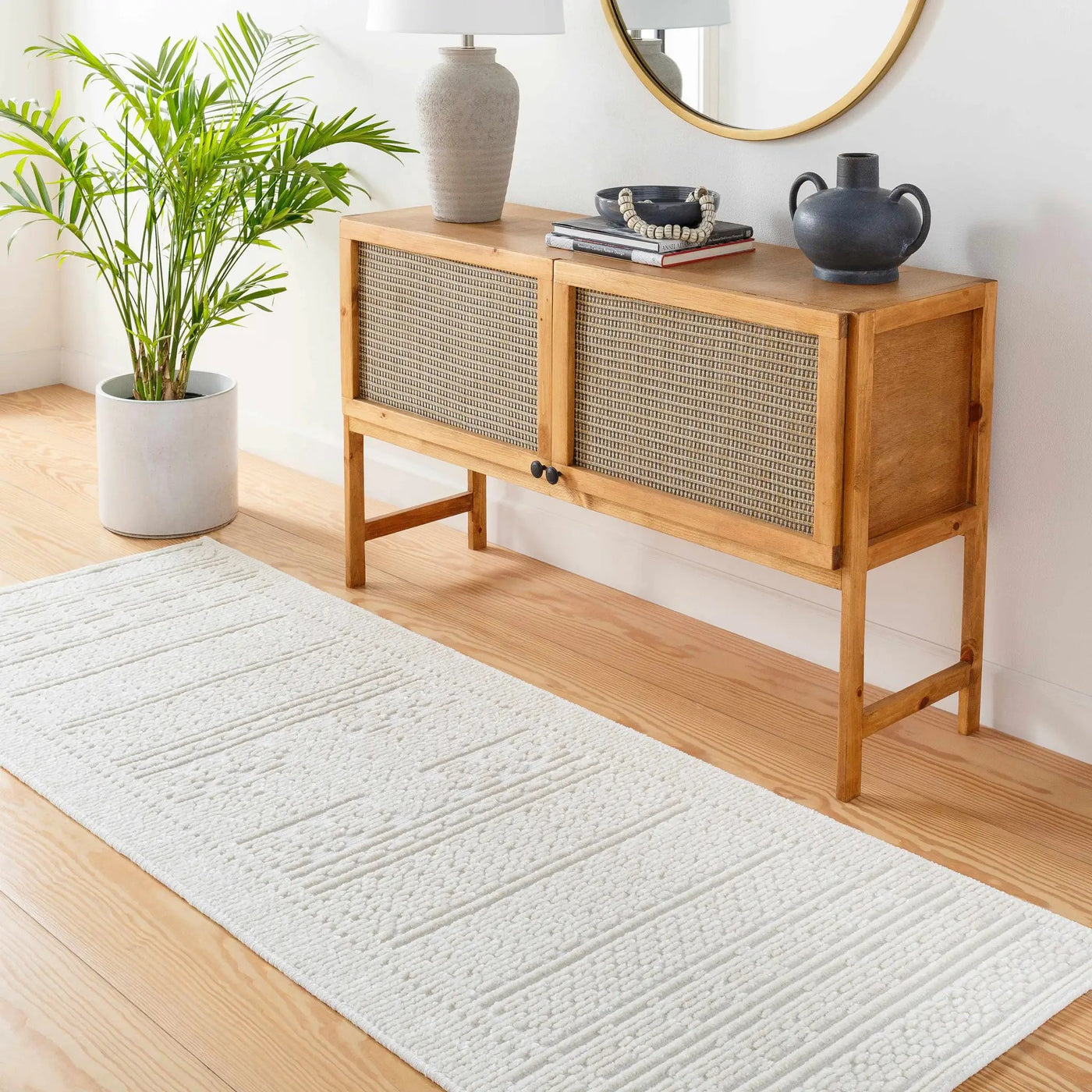 Bahar Cream Washable Area Rug by Boutique Rugs
