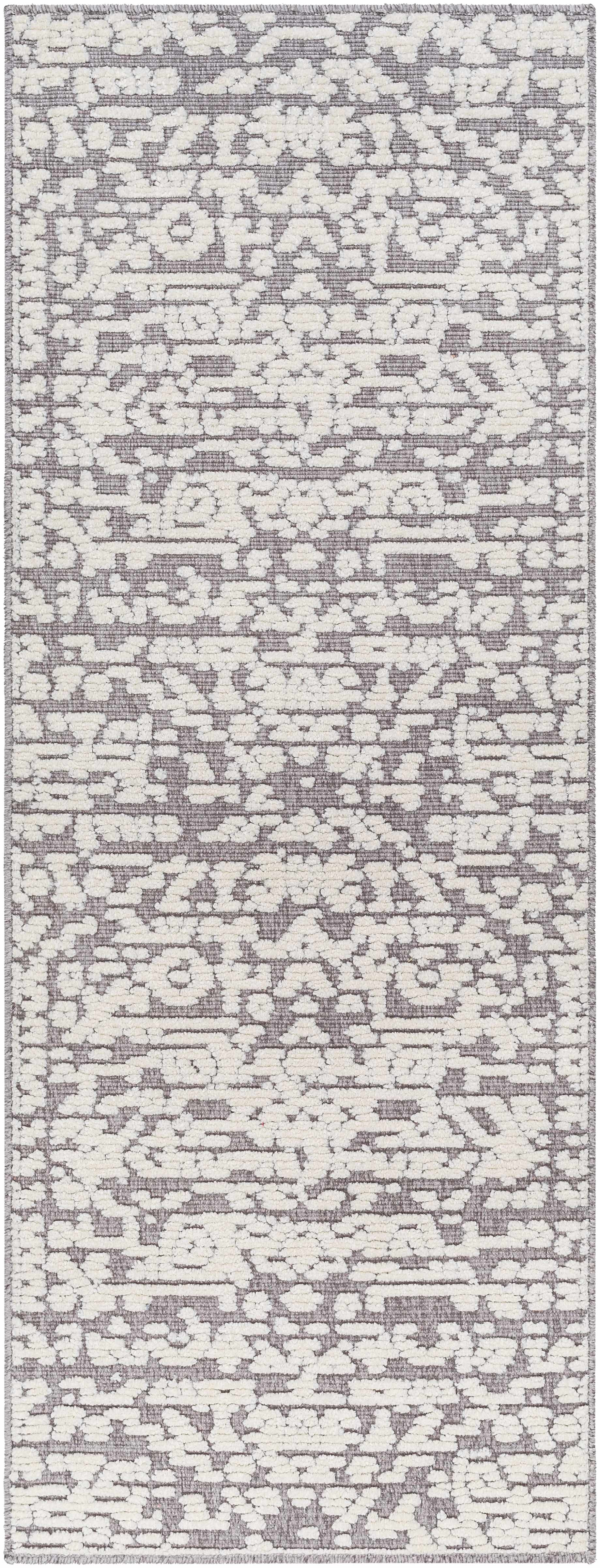 Beren Gray Washable Area Rug - Clearance by Boutique Rugs