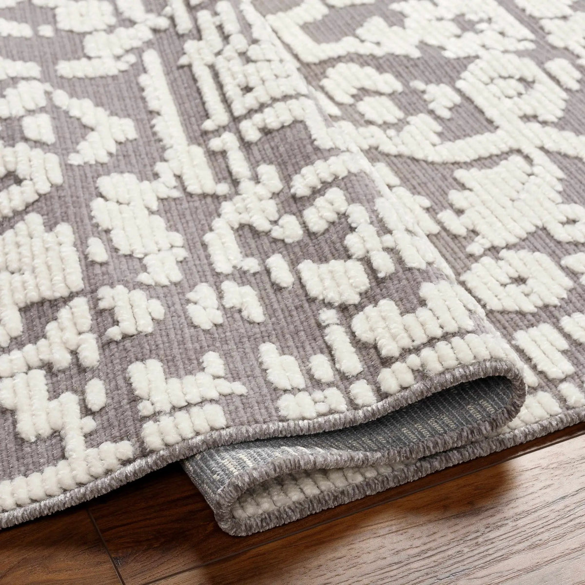 Beren Gray Washable Area Rug - Clearance, photo 3 of 10