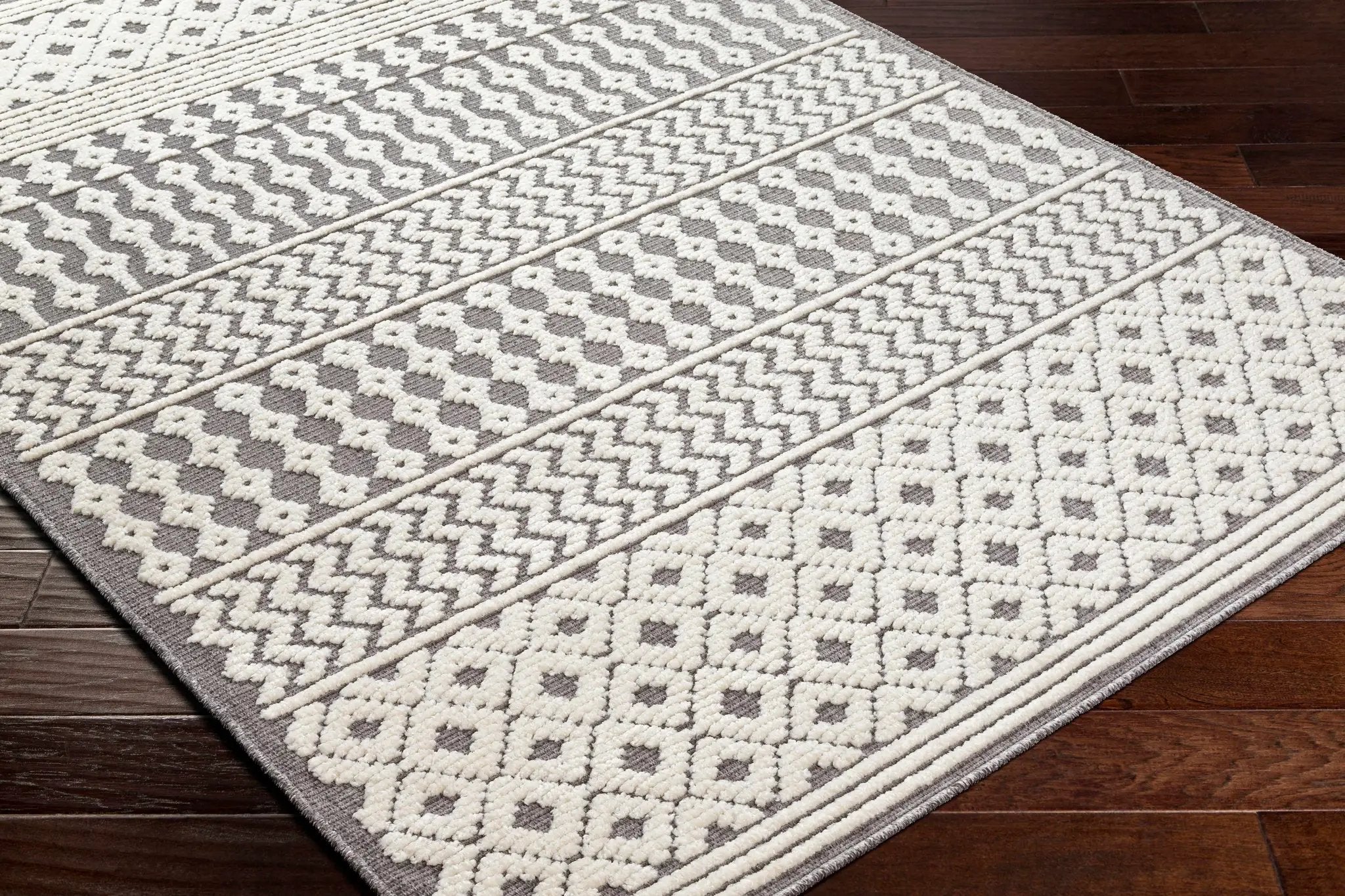 Drago Gray 3D Area Rug - Clearance by Boutique Rugs