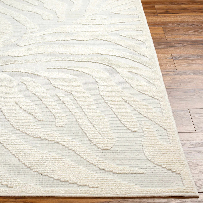 Keto Cream 3D Zebra Rug - Clearance by Boutique Rugs