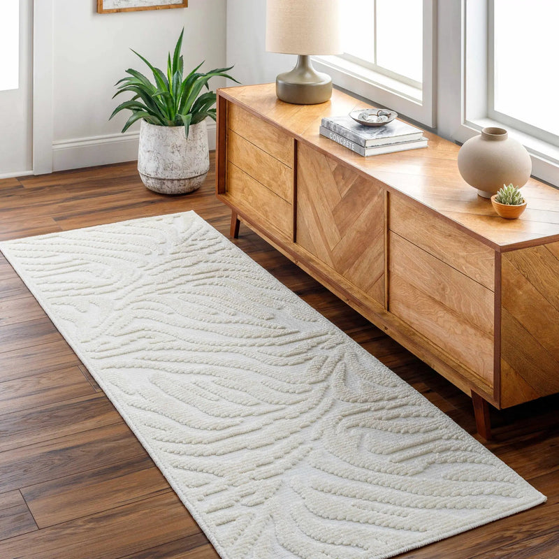 Keto Cream 3D Zebra Rug - Clearance by Boutique Rugs
