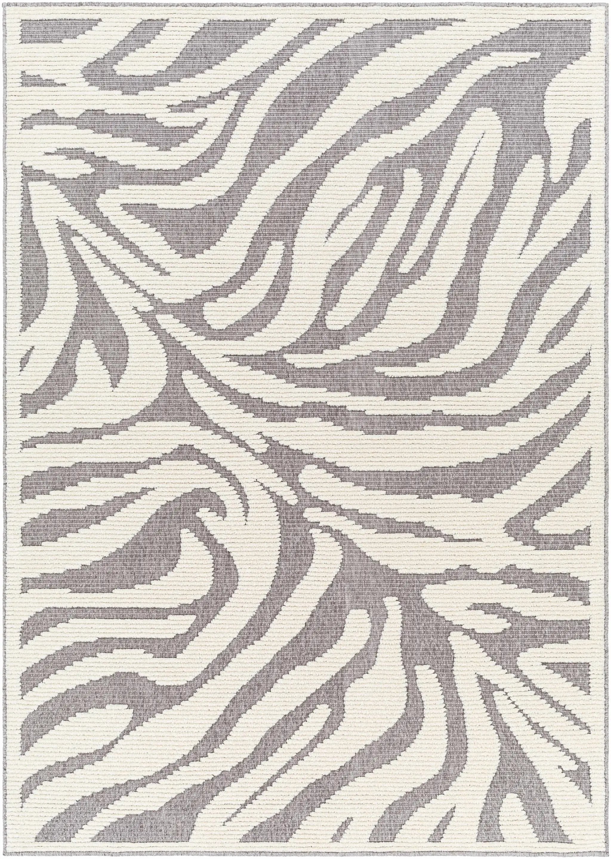 Keto Gray Zebra Rug - Clearance by Boutique Rugs