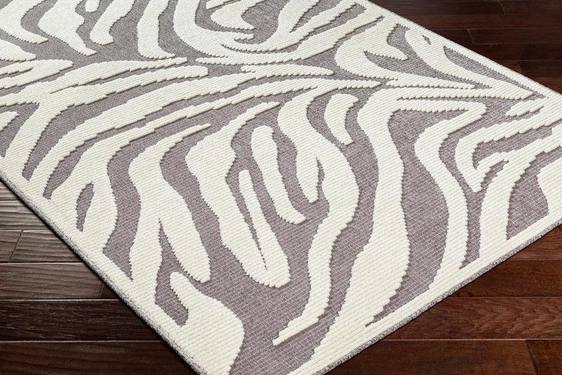 Keto Gray Zebra Rug - Clearance by Boutique Rugs