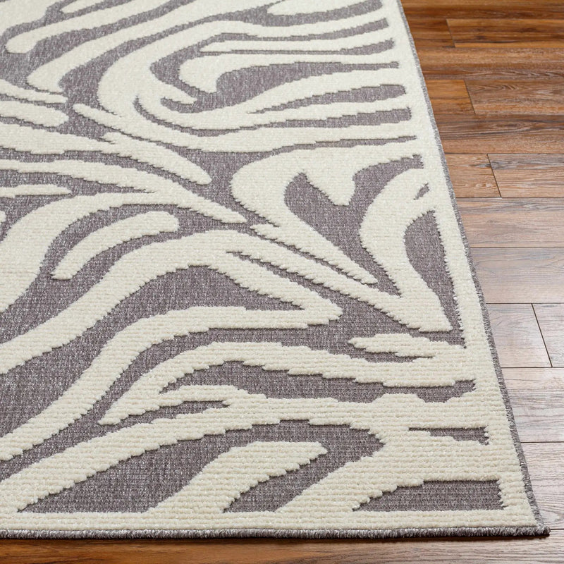 Keto Gray Zebra Rug - Clearance by Boutique Rugs