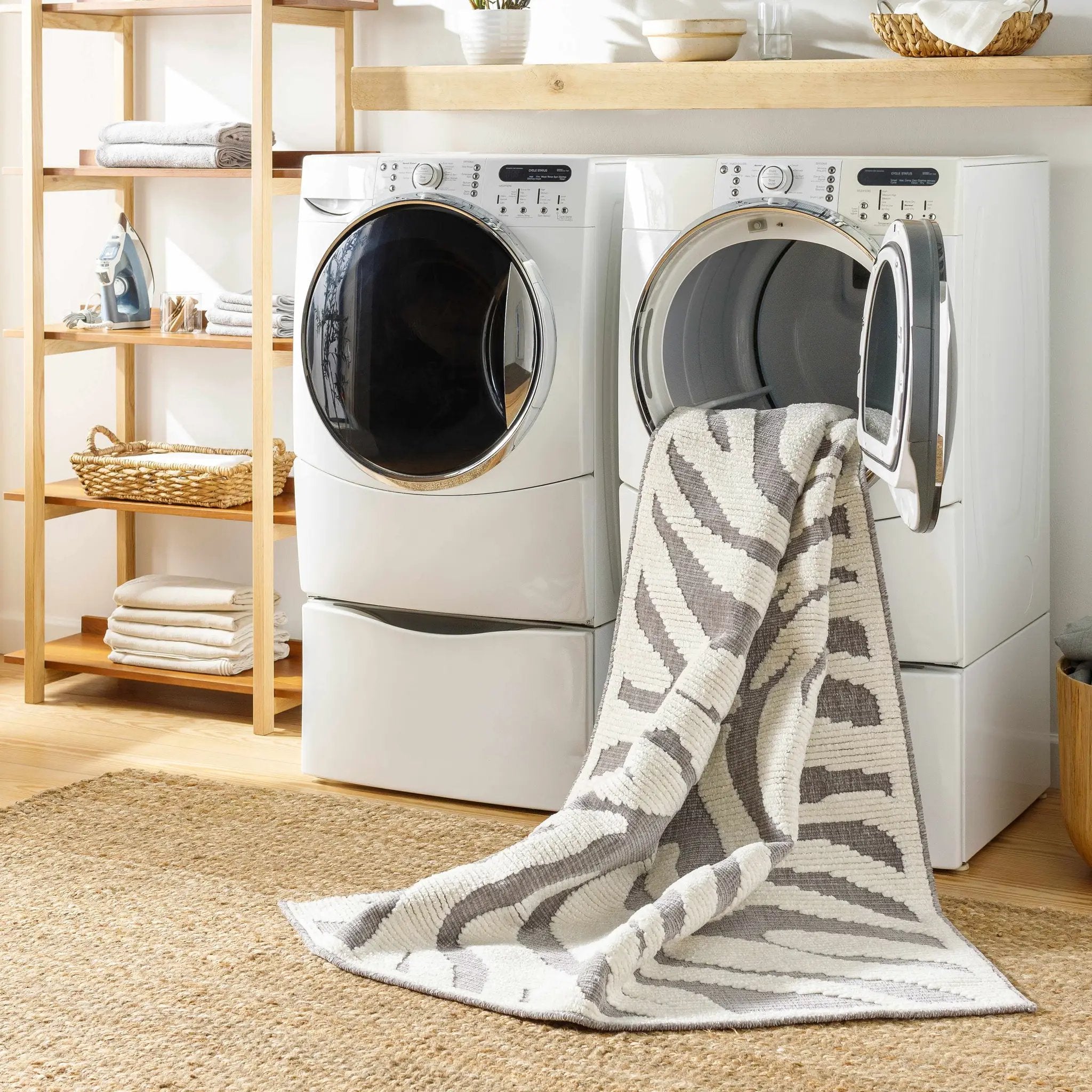 Keto Gray Zebra Rug - Clearance by Boutique Rugs