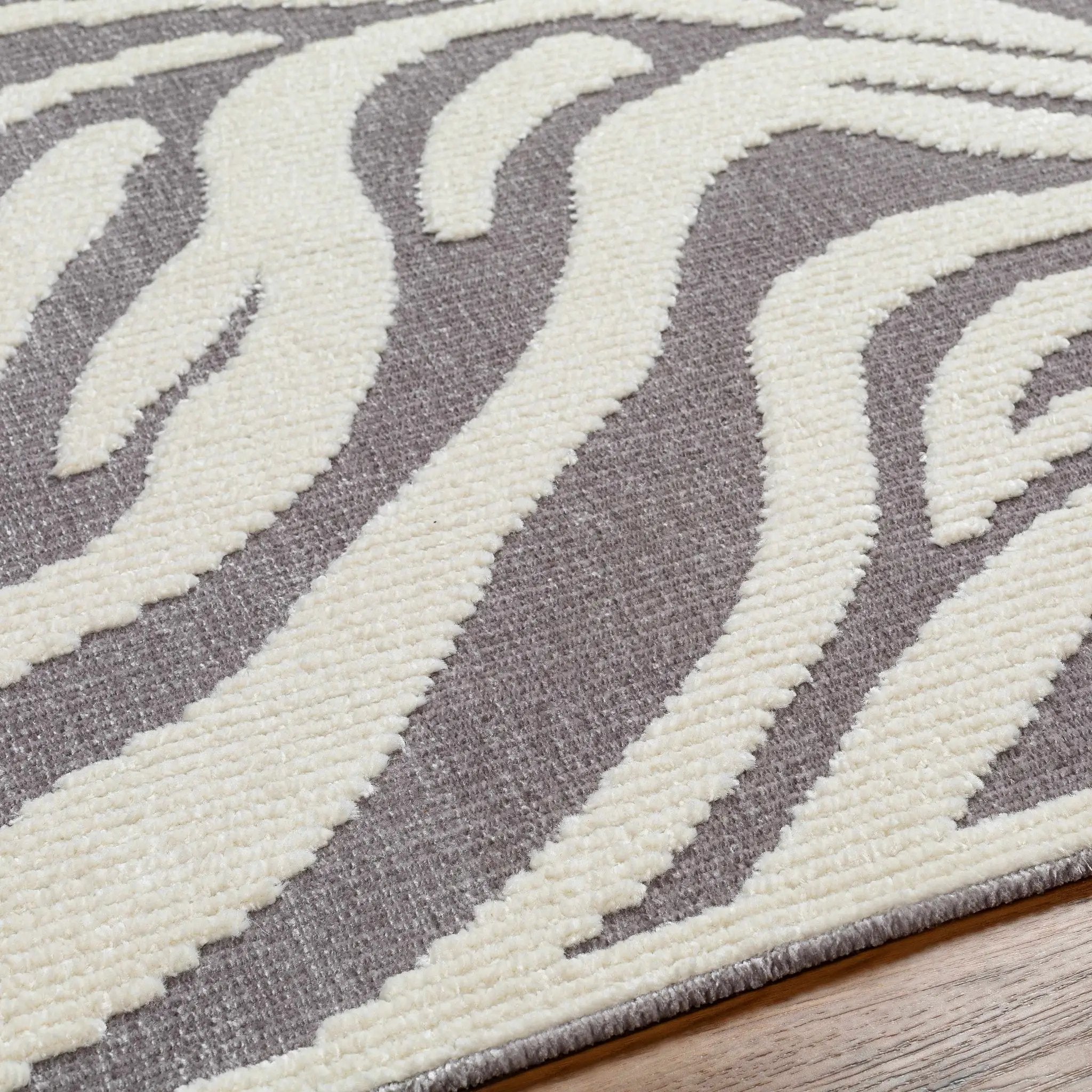 Keto Gray Zebra Rug - Clearance by Boutique Rugs