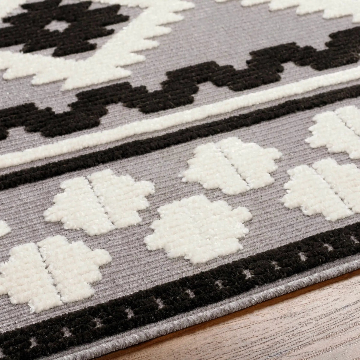 Noki Washable Textured Southwestern Rug - Clearance, photo 3 of 10