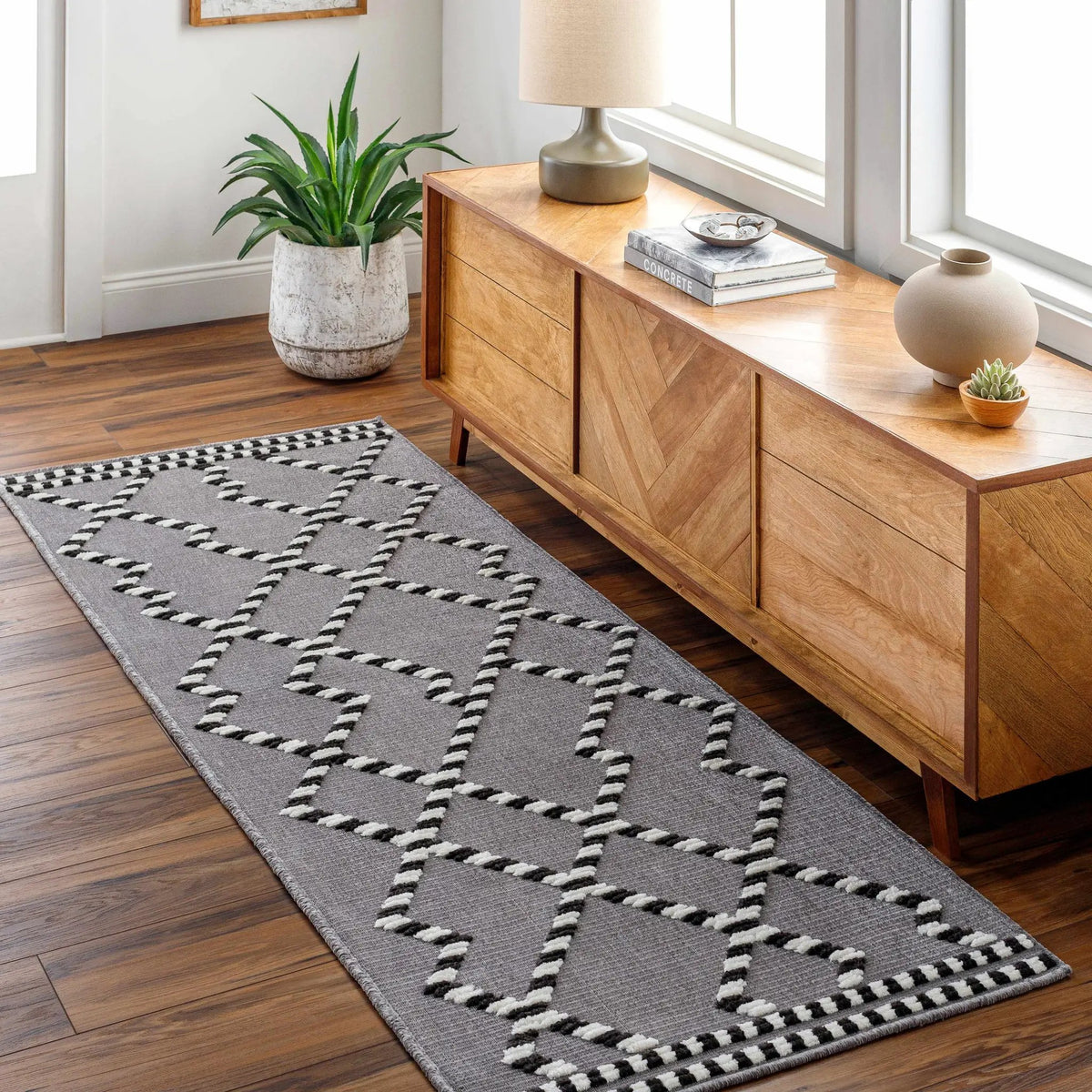 Rolf Textured Washable Rug - Clearance, installed in a room 2