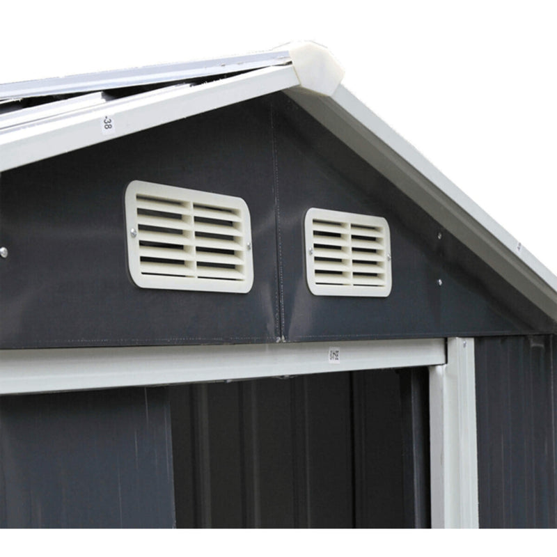 [04X07FT] Alora Small Outdoor Garden Backyard Storage Tool Shed W/ Sliding Door (SAK59938) by SAKSBY WHOLESALE