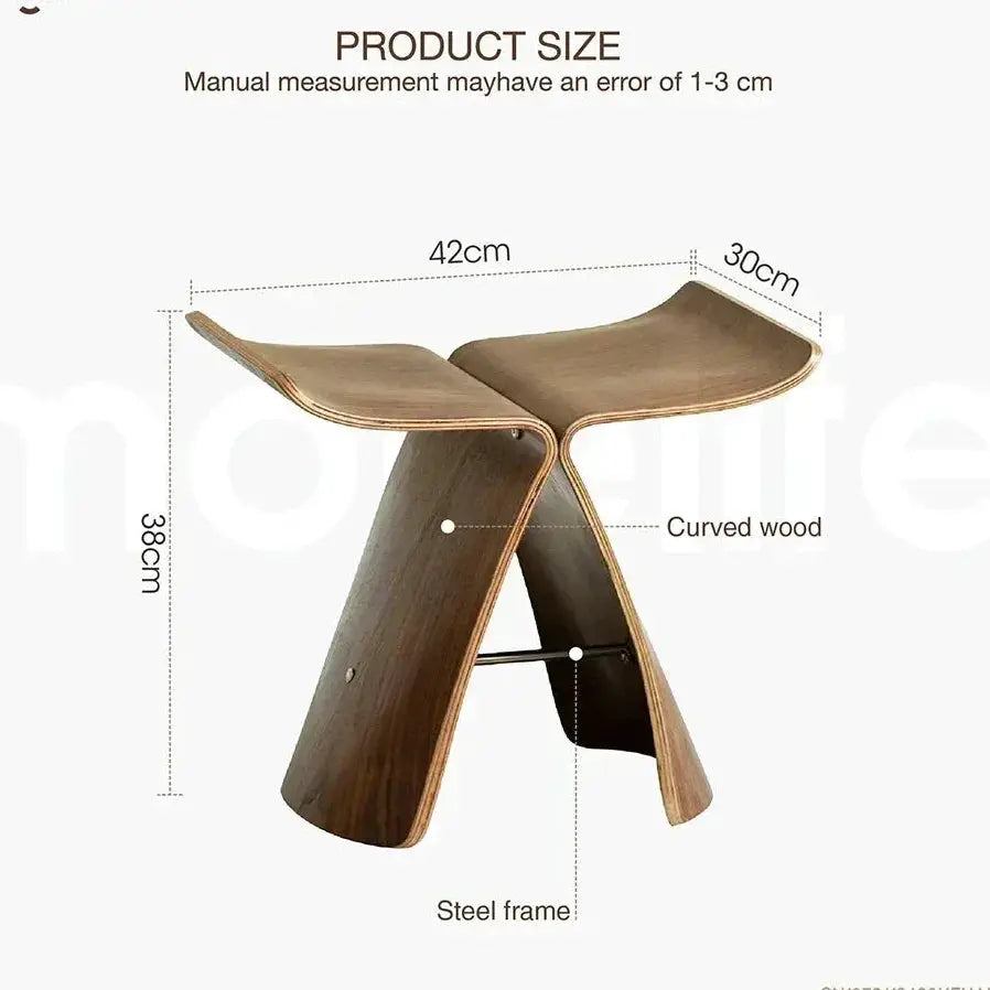 Small Stool Ottoman Storage for Apartment Living Spaces by House Of Avana