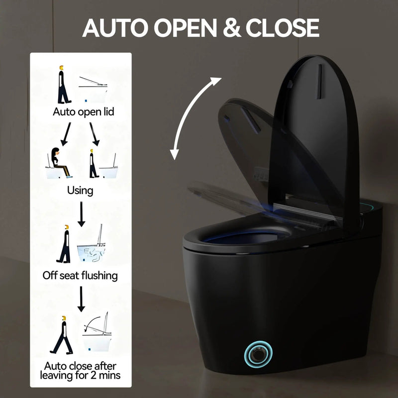 Nuvia Smart One-Piece Bidet Toilet With Auto Open/Close Seat And Dryer (SAK86135) by SAKSBY WHOLESALE