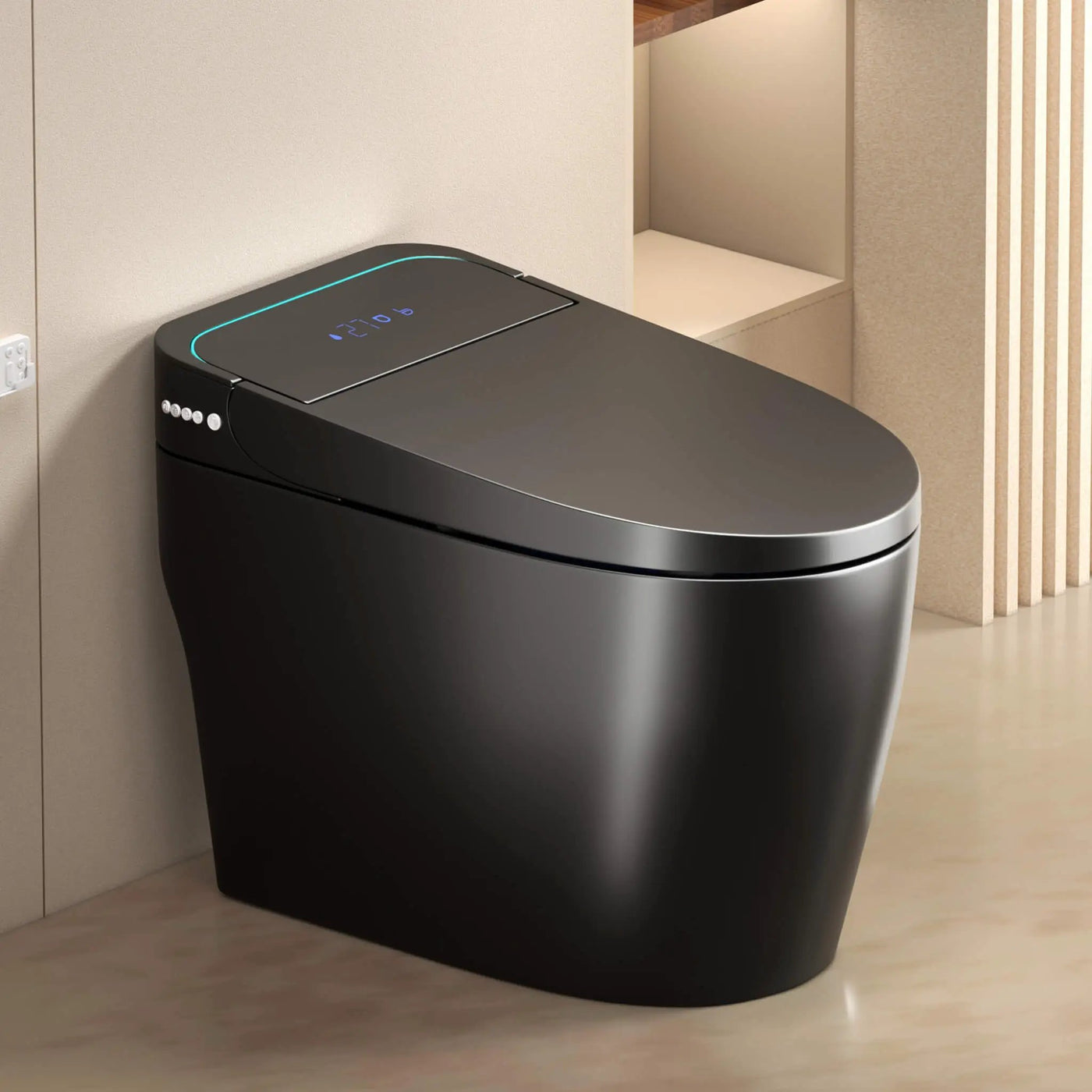 Smart One-Piece Bidet Toilet With Auto Open/Close Seat And Dryer (SAK86135) by SAKSBY WHOLESALE