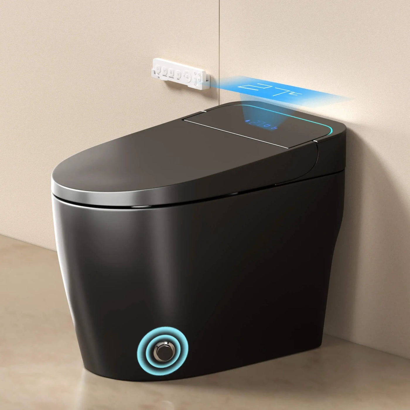 Smart One-Piece Bidet Toilet With Auto Open/Close Seat And Dryer (SAK86135) by SAKSBY WHOLESALE