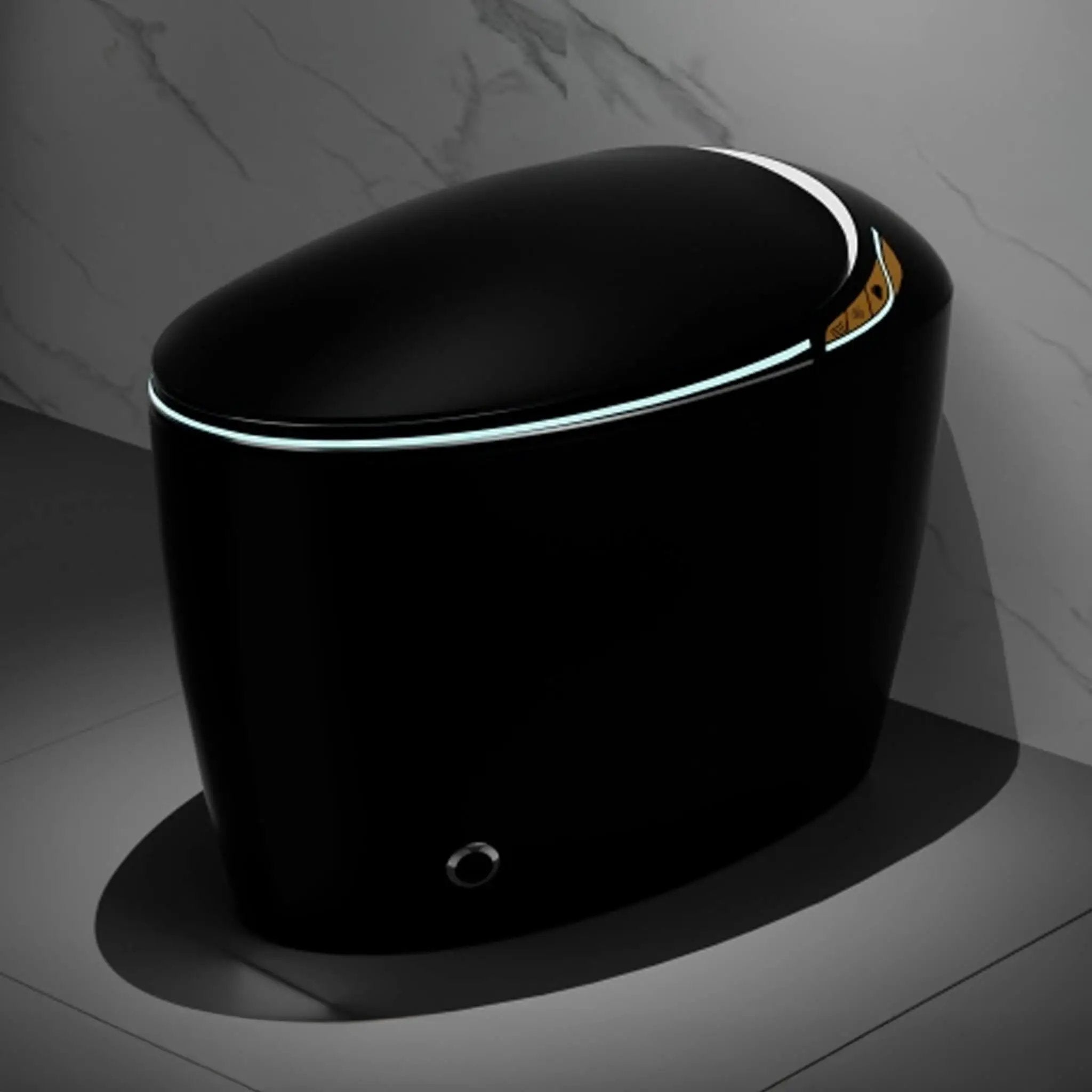 Smart One-Piece Toilet With Bidet, Foot Sensor, LED Display And Dryer (SAK80112) by SAKSBY WHOLESALE
