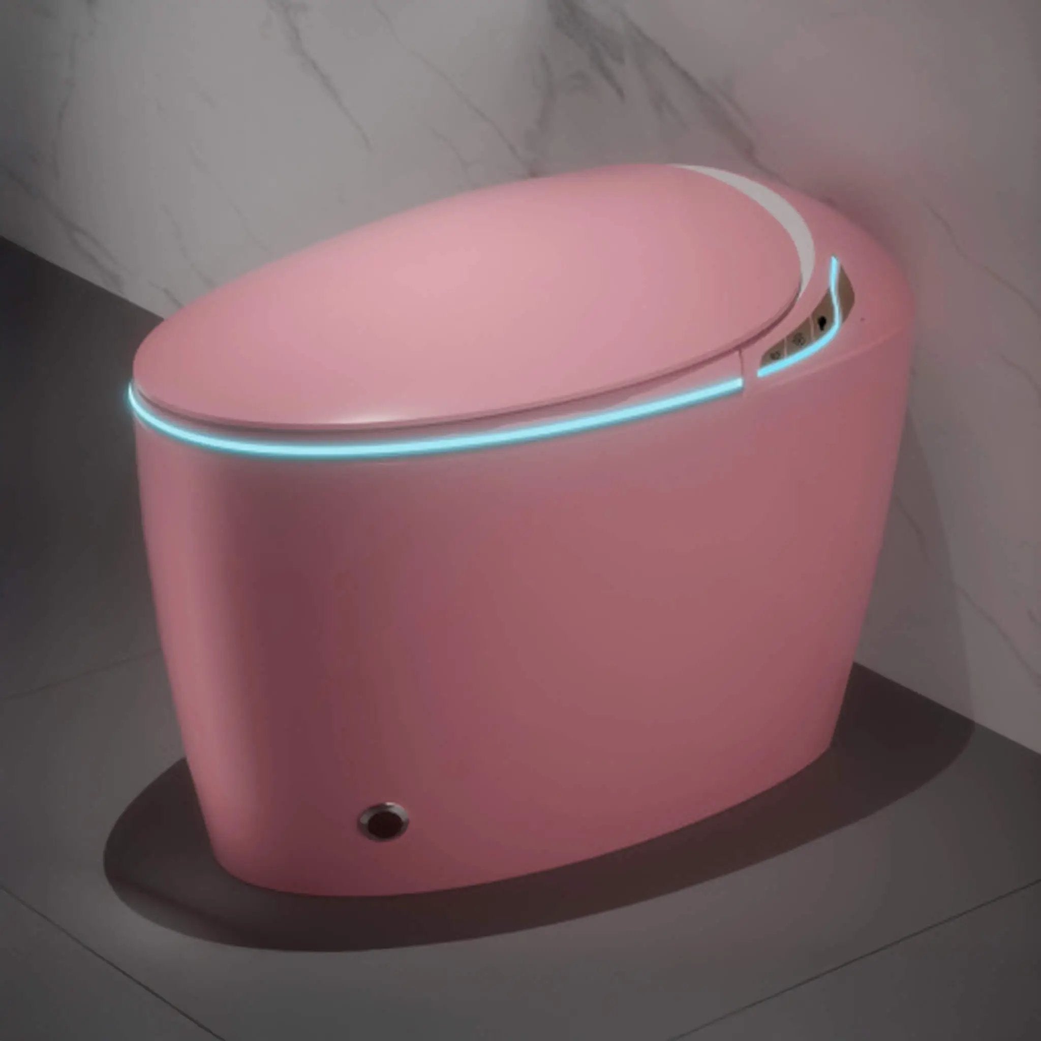 Smart One-Piece Toilet With Bidet, Foot Sensor, LED Display And Dryer (SAK80112) by SAKSBY WHOLESALE