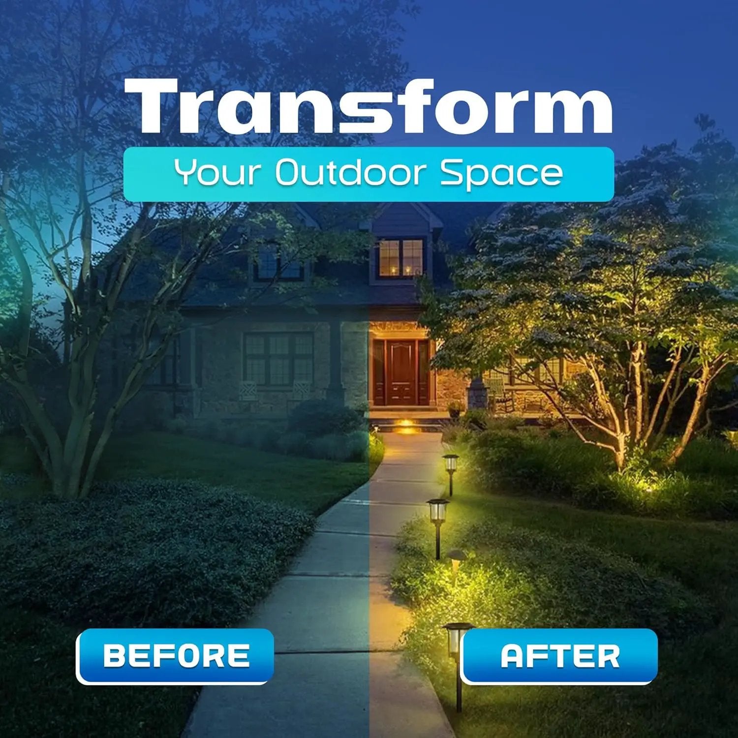 SmartYard 15-Lumen Solar Pathway Lights, Aluminum And Glass 6 Pack by Outdoor Solar Outlet