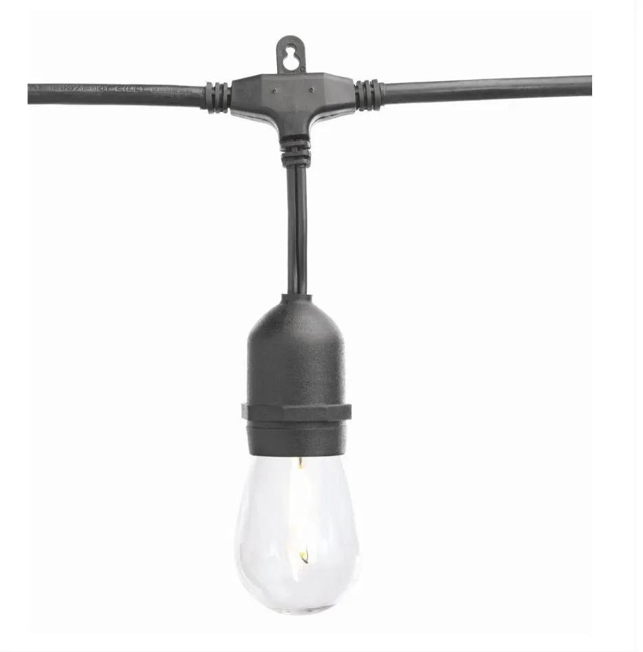 SmartYard 24 Ft. Waterproof LED String Light, 12 bulbs Plug-In by Outdoor Solar Outlet