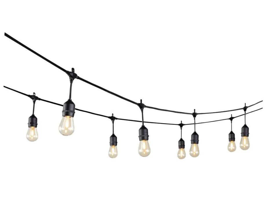 SmartYard 24 Ft. Waterproof LED String Light, 12 bulbs Plug-In by Outdoor Solar Outlet