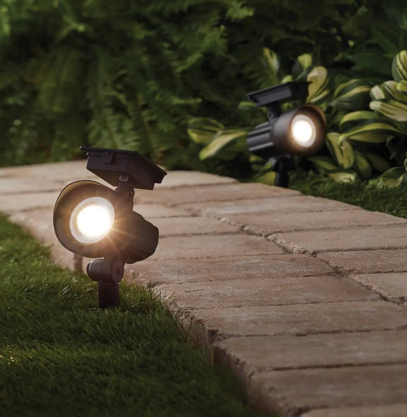 SmartYard 50 Lumen Solar Outdoor Landscape Spot Light, Black (5-Pack) by Outdoor Solar Outlet
