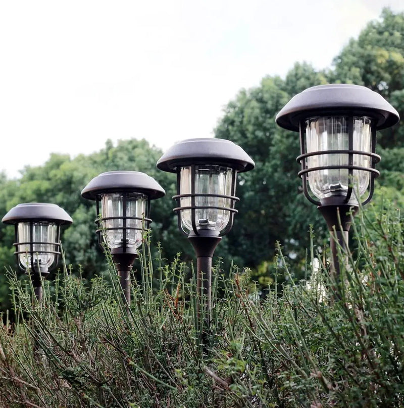SmartYard Grill Solar LED Pathway Lights - Oil-rubbed Bronze 8 Pack-10 Lumen by Outdoor Solar Outlet