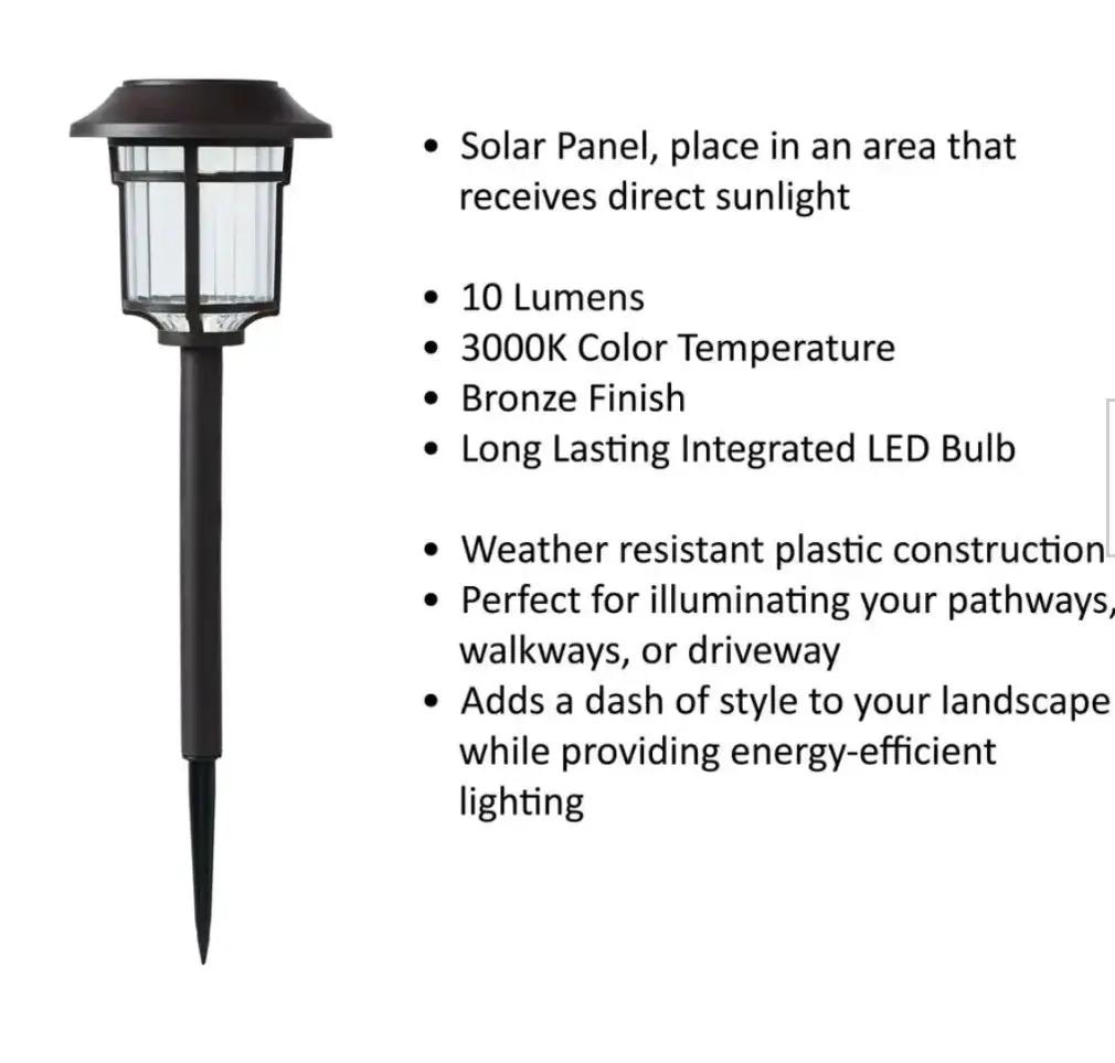 SmartYard High End Solar Bronze LED Path Light 10 Lumens (4-Pack) by Outdoor Solar Outlet