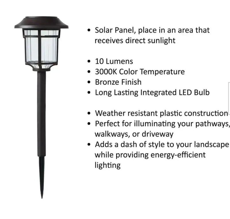 SmartYard High End Solar Bronze LED Path Light 10 Lumens (4-Pack) by Outdoor Solar Outlet