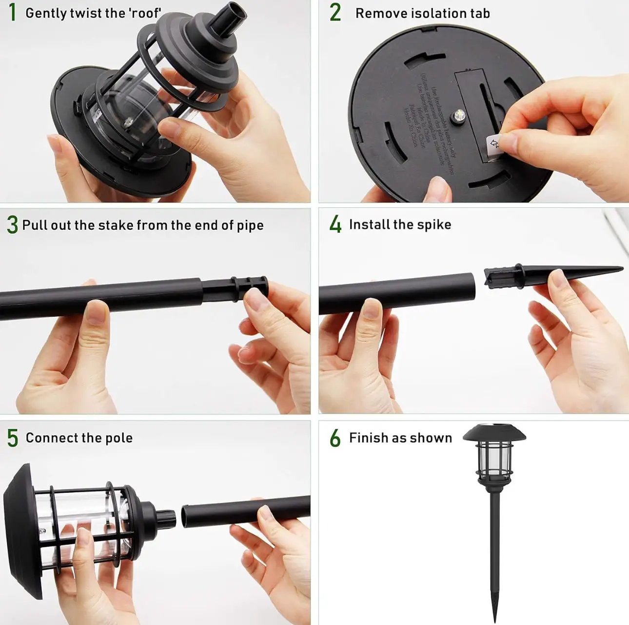 SmartYard High End Solar Bronze LED Path Light 10 Lumens (4-Pack) by Outdoor Solar Outlet