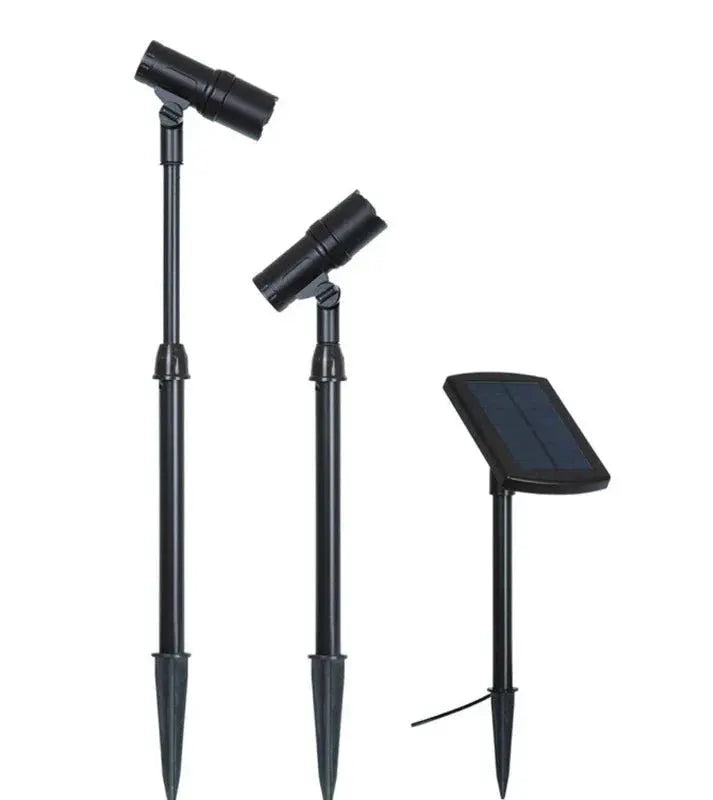 SmartYard Smart Focus 100/65 Lumen Spot Light with Remote Solar Panel, 2-pack by Outdoor Solar Outlet