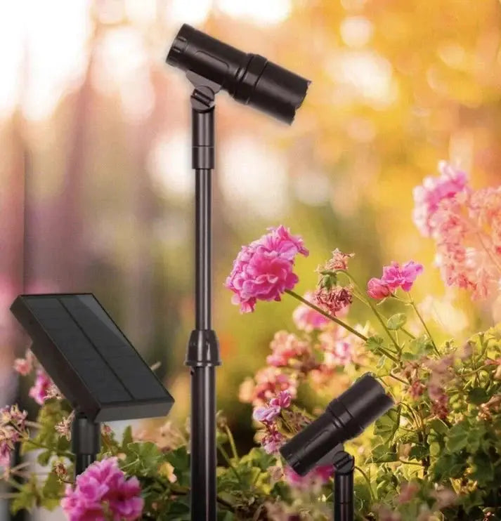 SmartYard Smart Focus 100/65 Lumen Spot Light with Remote Solar Panel, 2-pack by Outdoor Solar Outlet