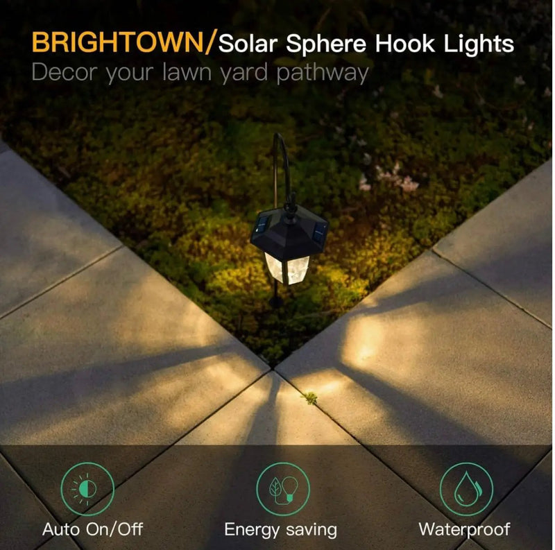 SmartYard Solar Hanging Lights Dual Use Shepherd Hook Lights Outdoor, 4 Pack by Outdoor Solar Outlet