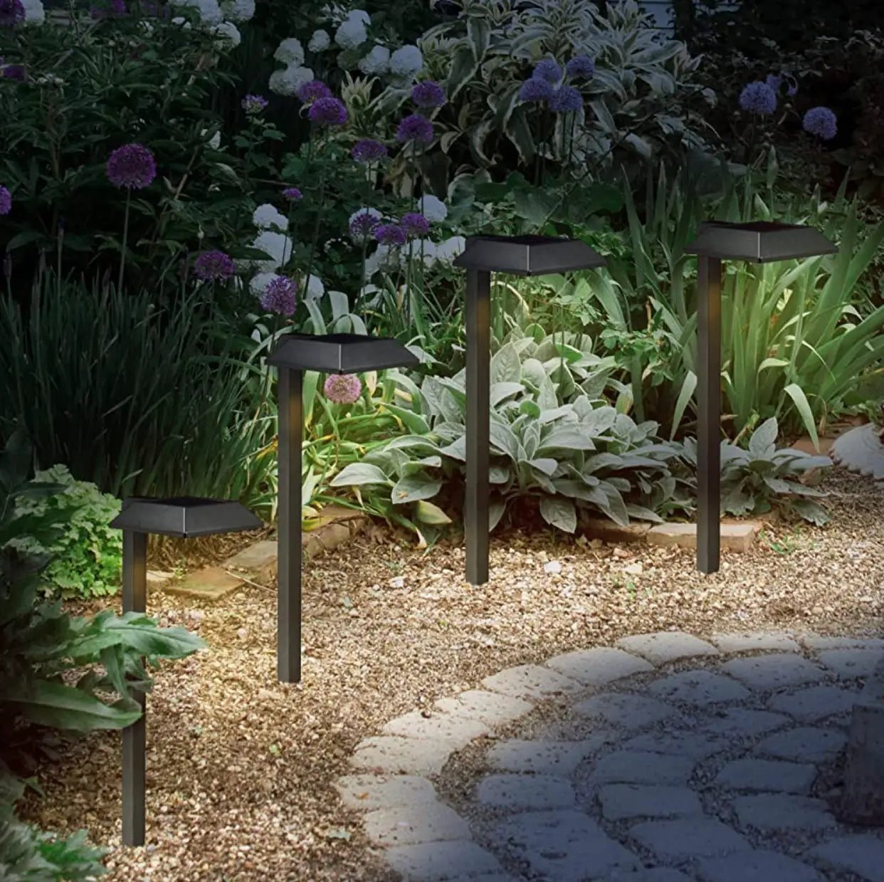 SmartYard Solar LED Pathway Lights 30 Lumen Modern Down Light , 6-Pack by Outdoor Solar Outlet