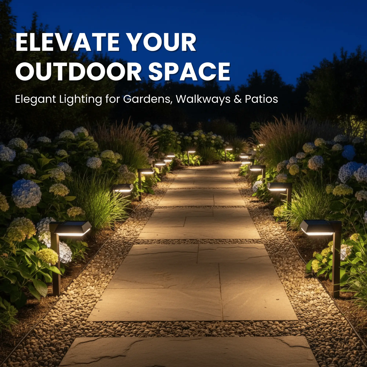 SmartYard Solar LED Pathway Lights 30 Lumen Modern Down Light , 6-Pack by Outdoor Solar Outlet
