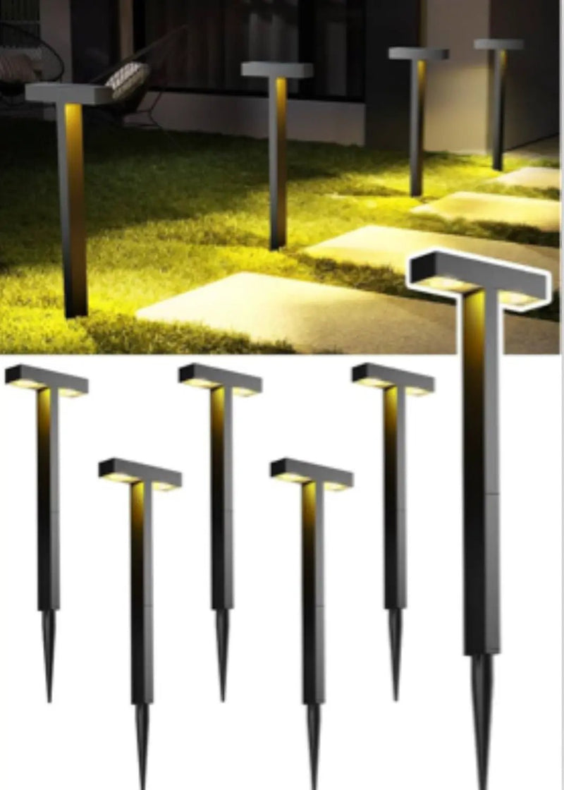 SmartYard Solar Modern Pathway Lights, 4 Pack -15 Lumen by Outdoor Solar Outlet