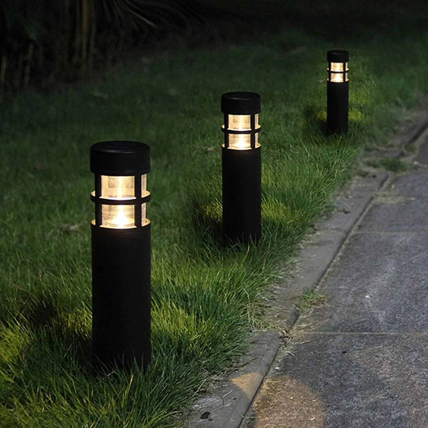 SmartYard Solar Pathway Lights, 6 Pack Solar Outdoor Lights Up to 14 Hrs Warm White & RGB by Outdoor Solar Outlet
