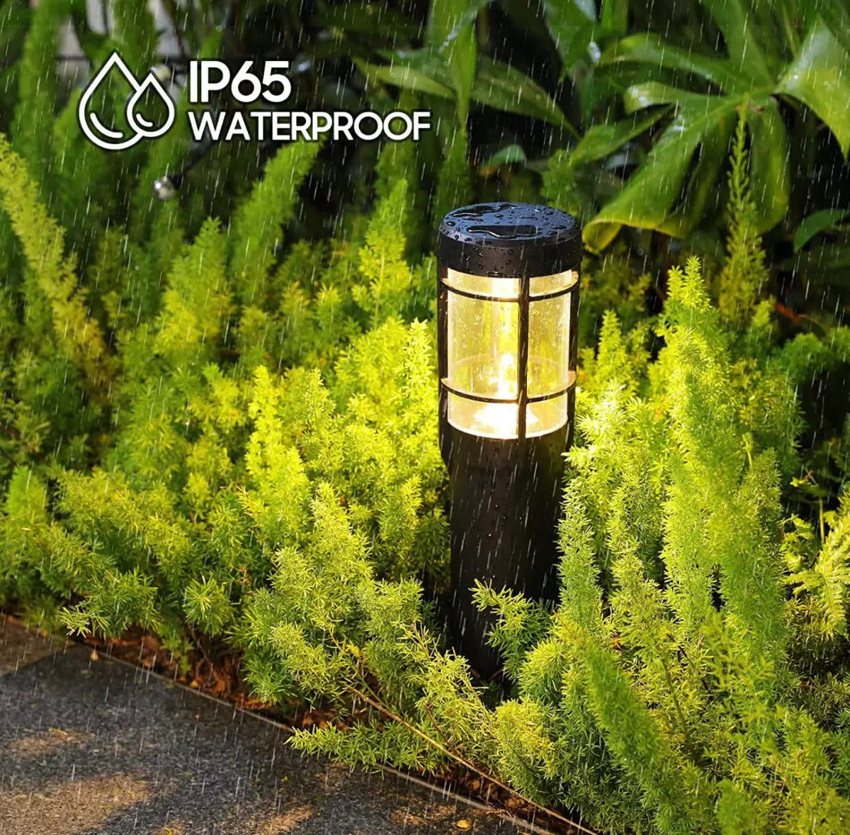 SmartYard Solar Pathway Lights, 6 Pack Solar Outdoor Lights Up to 14 Hrs Warm White & RGB by Outdoor Solar Outlet