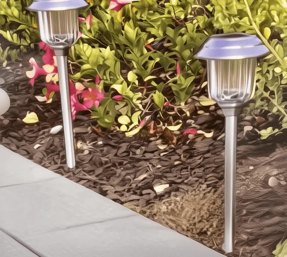 SmartYard Solar Pathway Lights Stainless-Steel and Glass (8 pack) by Outdoor Solar Outlet