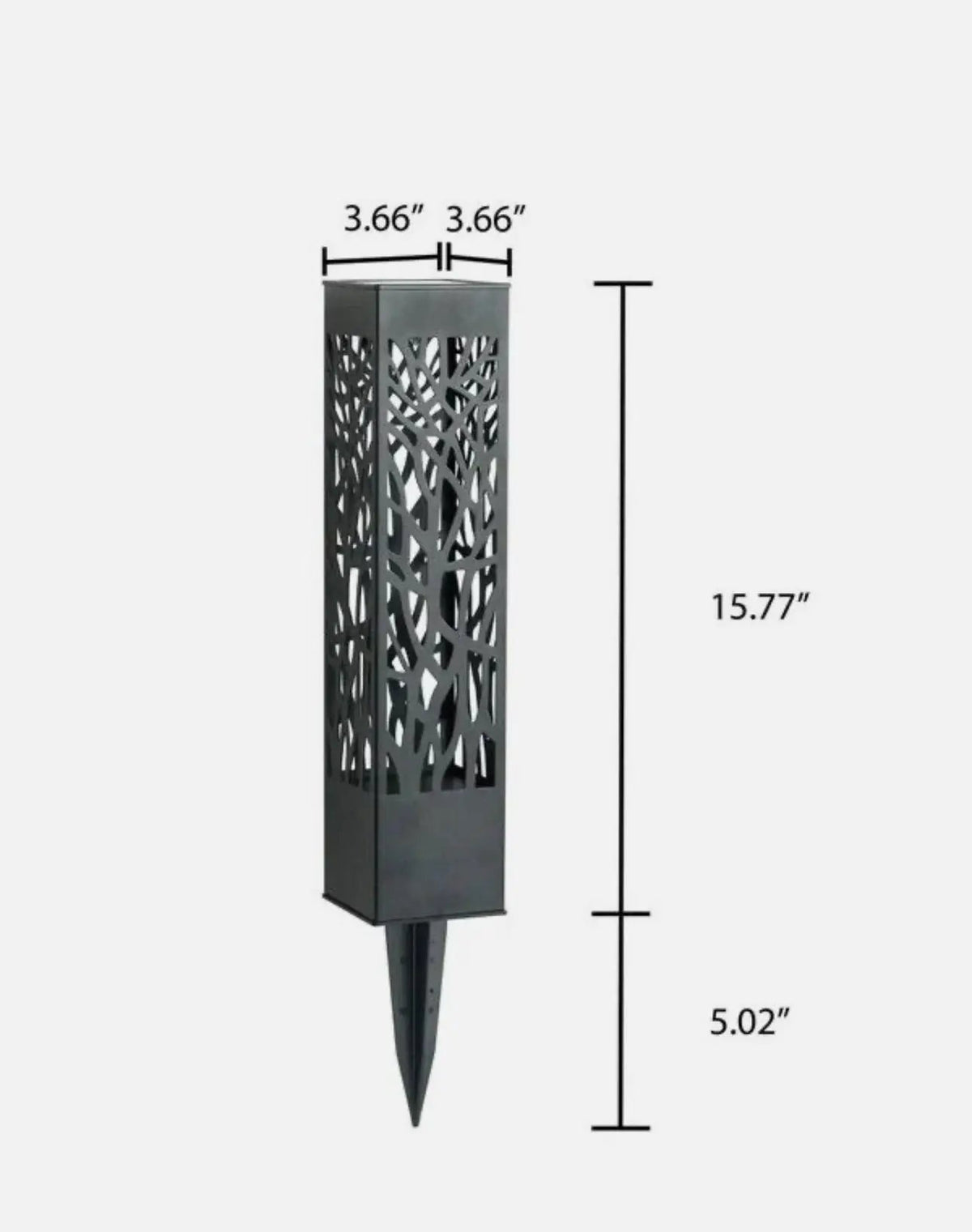 SmartYard Square Solar Bollard Pathway Lights – 35 Lumen, 5-pack by Outdoor Solar Outlet