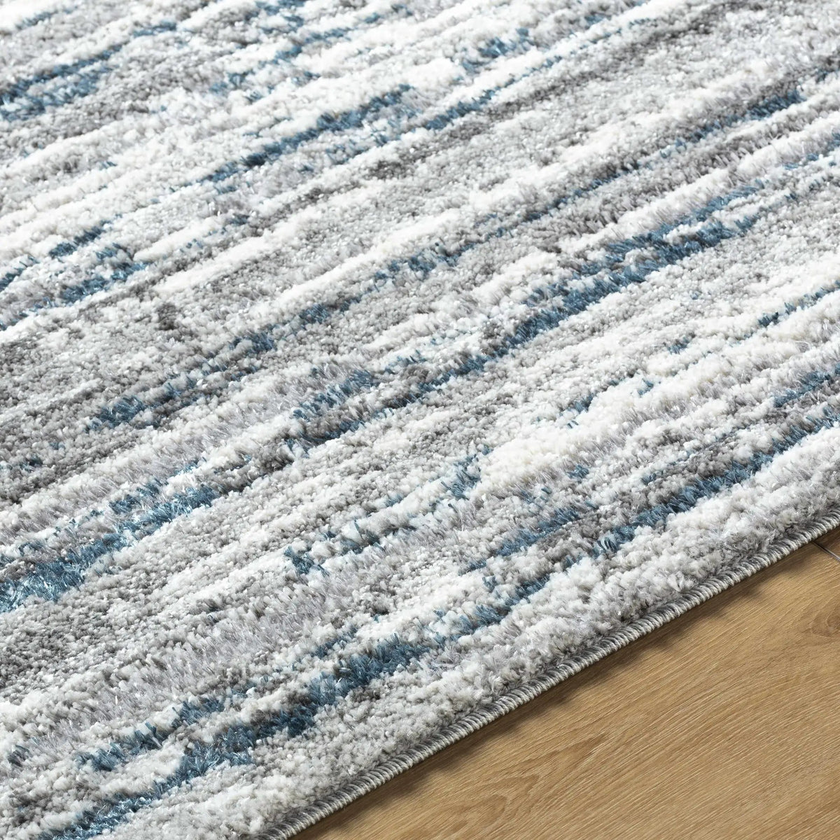 Skule Gray & Blue Area Rug, photo 6 of 7