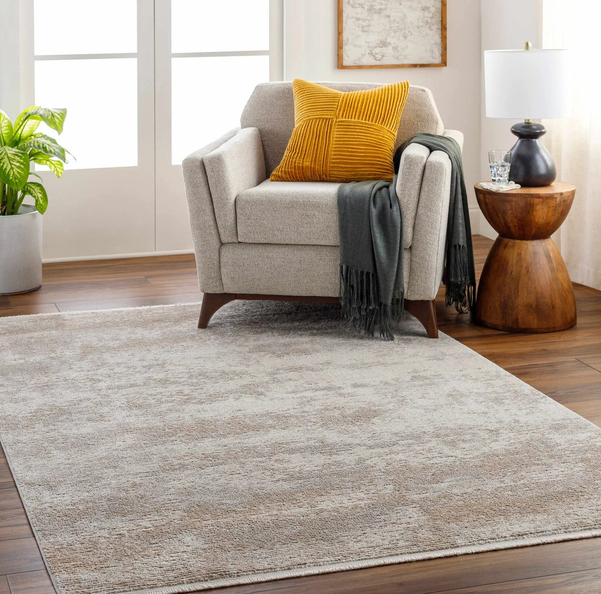 Ayah Area Rug - Clearance, installed in a room