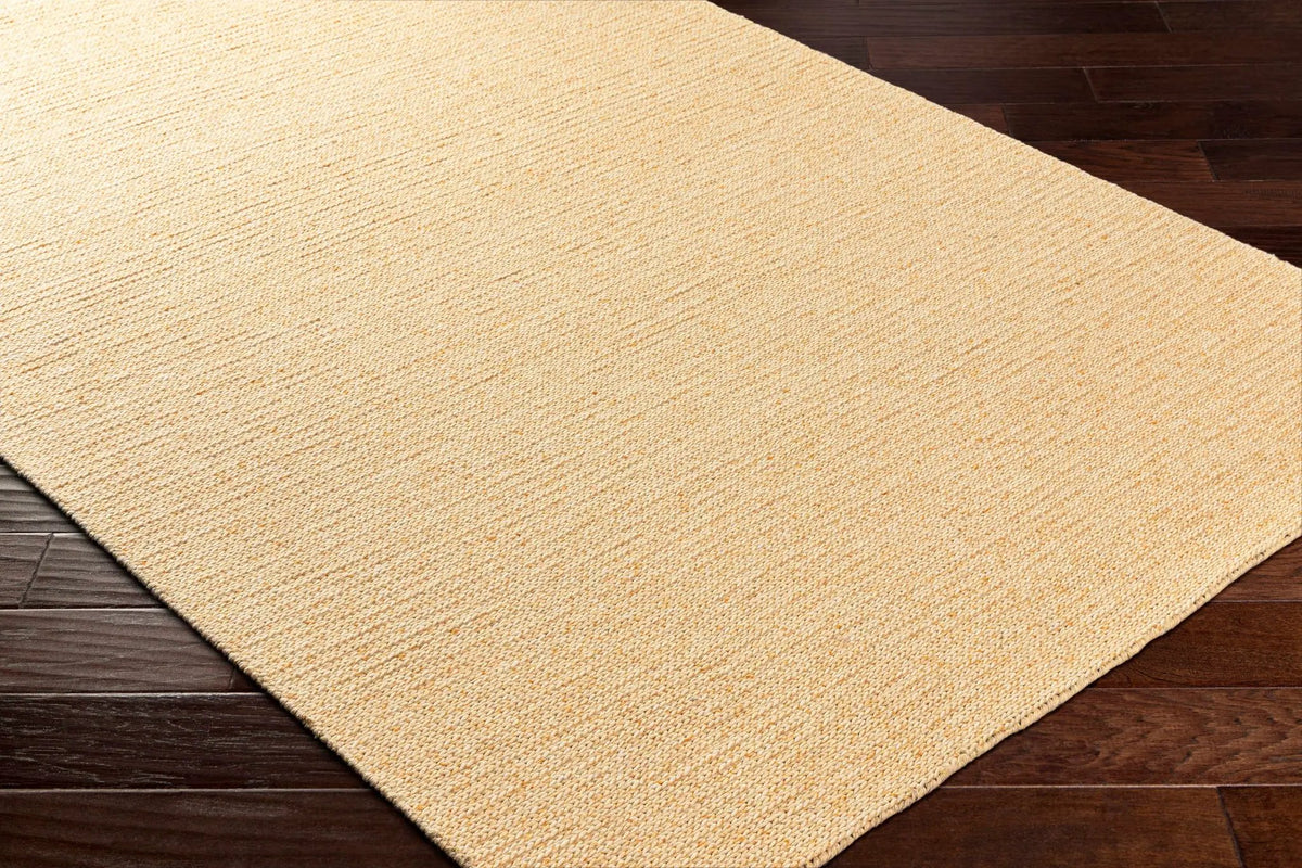 Alyra Yellow Solid Area Rug - Clearance, photo 3 of 7