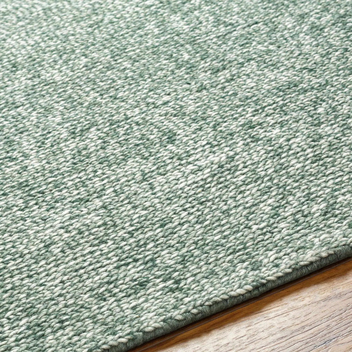 Alyra Green Solid Area Rug, photo 6 of 6