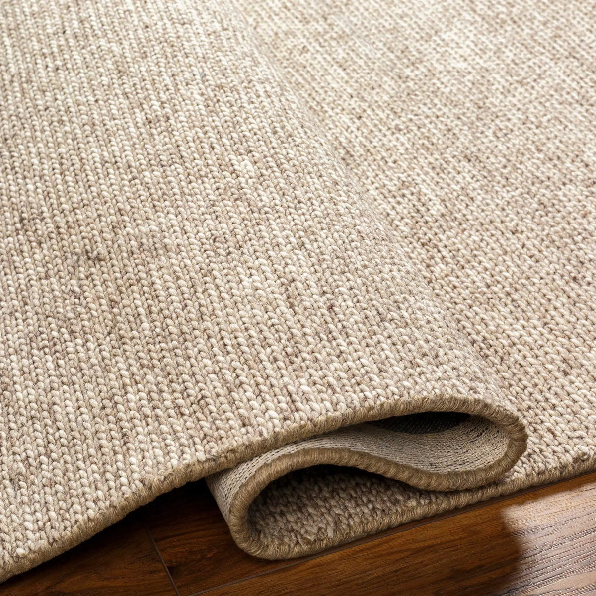 Alyra Tan Solid Area Rug - Clearance, photo 5 of 7