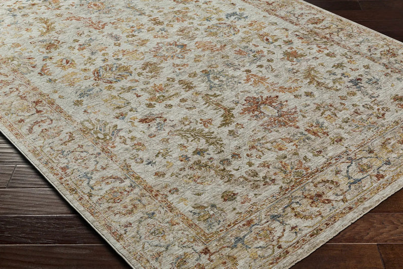 Asabi Tan Textured Rug with Fringes by Boutique Rugs